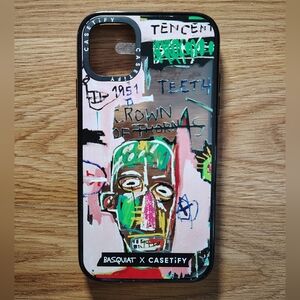 Casetify Basquiat Art iPhone Case - Multicolor with Black Border